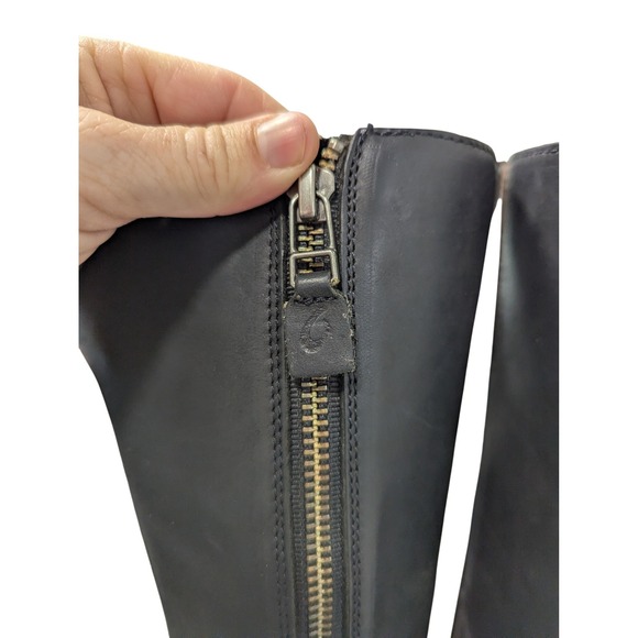 OluKai Holo Lio II Black Leather Side Zip Tall Boots US 8.5 EUR 38.5 - Picture 7 of 12
